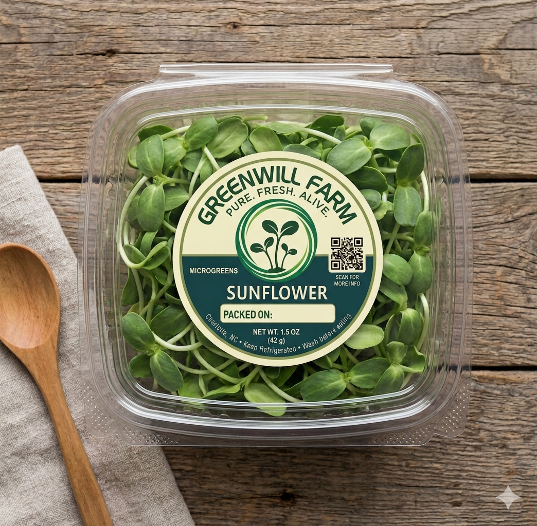 A fresh bowl of microgreens